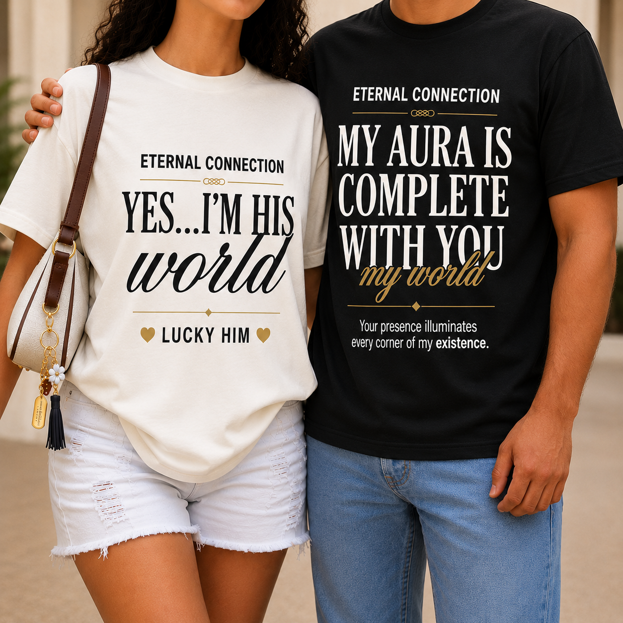 Eternal Connection – Premium Couple Oversized T-Shirt Combo!