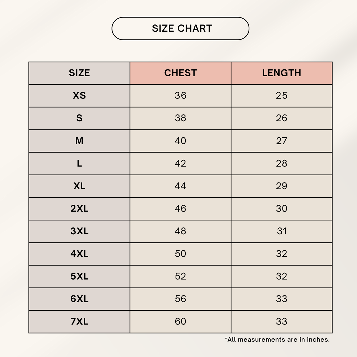 Color_Size Chart