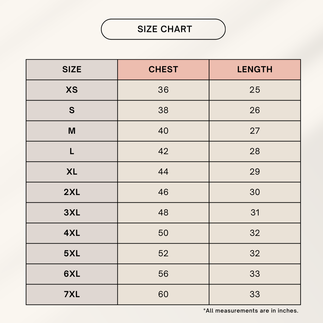Color_Size Chart