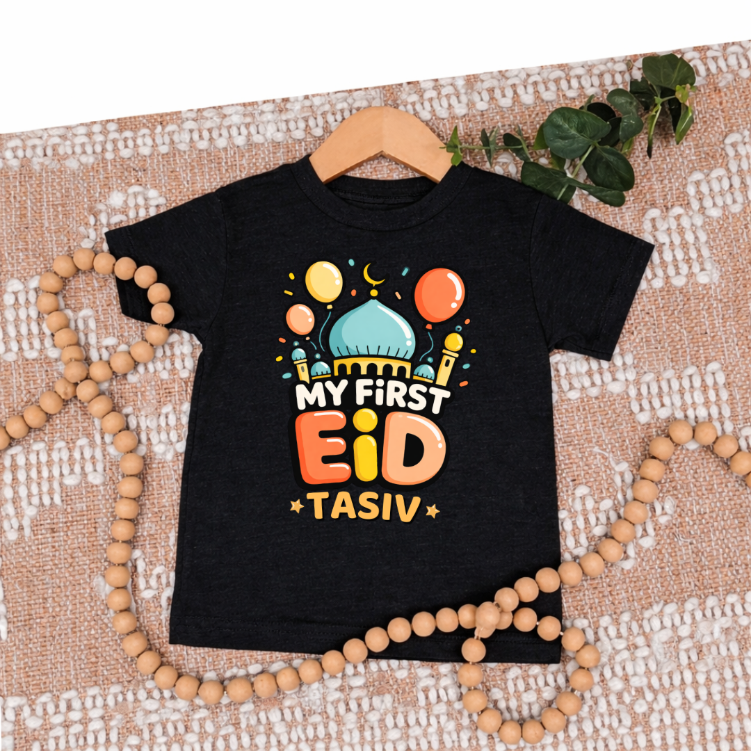 Custom First EID Onesie and T-Shirt for Baby Boys & Baby Girls!
