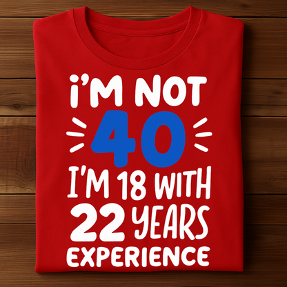 I'M NOT 40, I'M 18