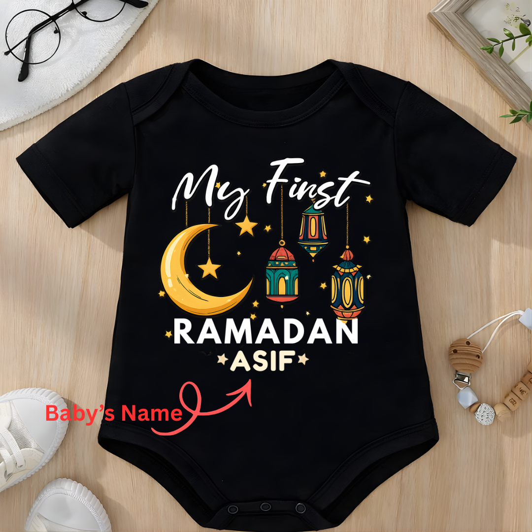 Custom First RAMADAN Onesie and T-Shirt for Baby Boys & Baby Girls!