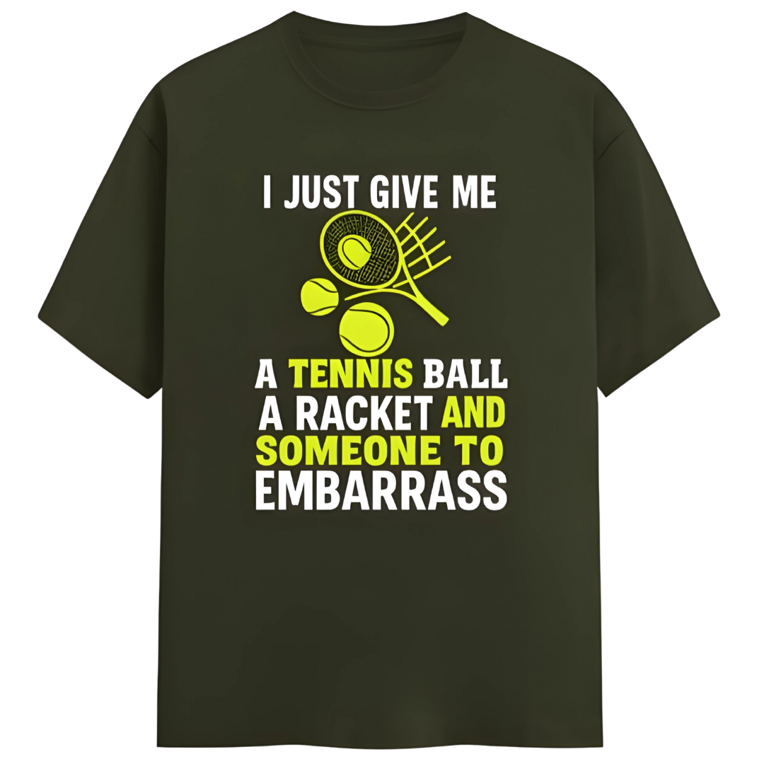 Give me a tennis ball and a racket!
