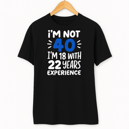 I'M NOT 40, I'M 18