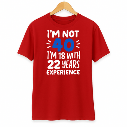 I'M NOT 40, I'M 18