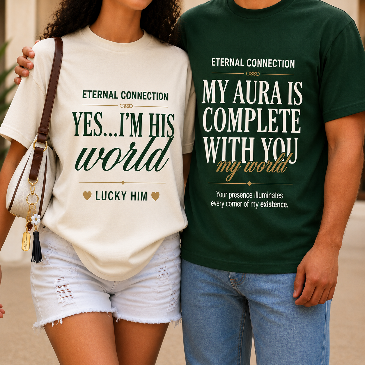 Eternal Connection – Premium Couple Oversized T-Shirt Combo!
