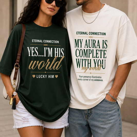 Eternal Connection – Premium Couple Oversized T-Shirt Combo!