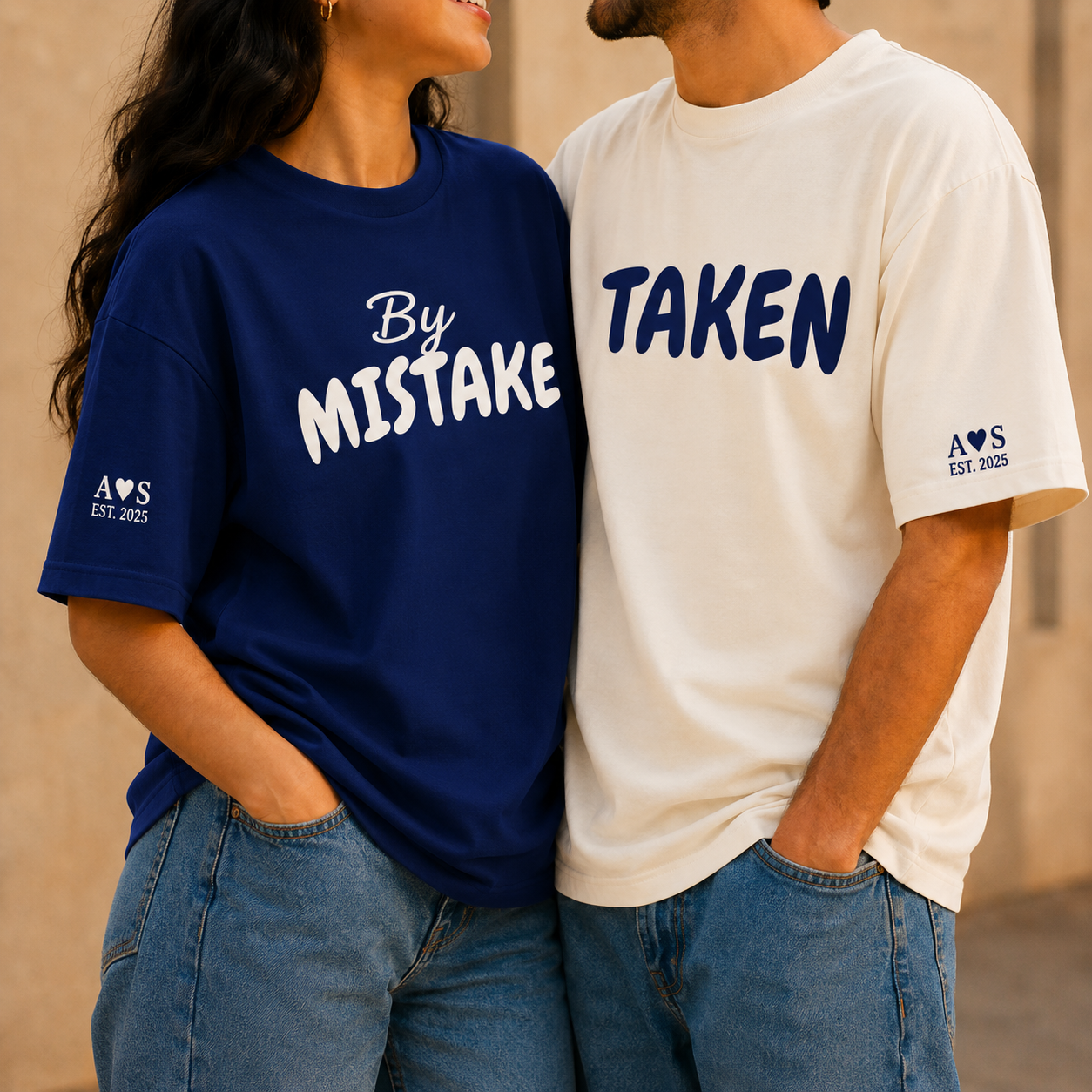 Taken By Mistake  Couple Oversized T-Shirt Set!