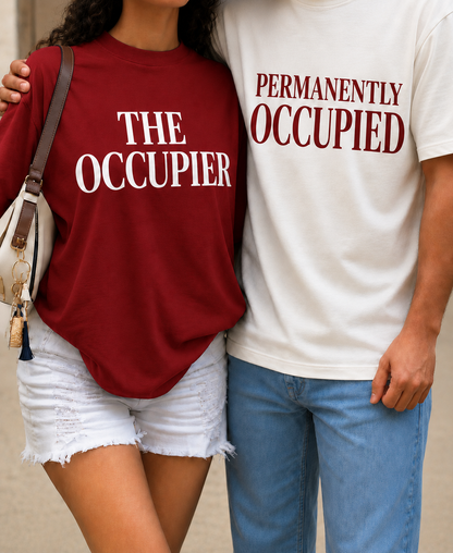 OVERSIZED PERMANETLY OCCUPIED T-SHIRT COMBO!