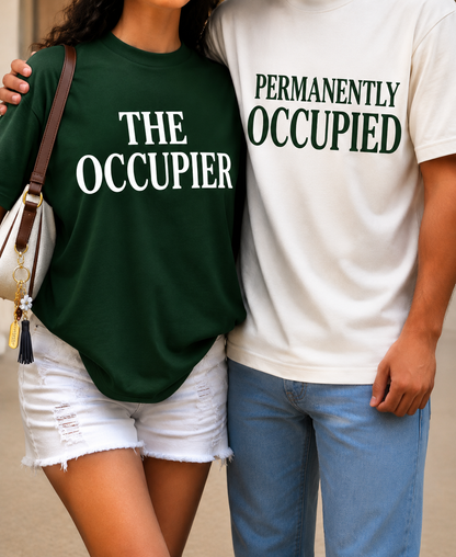 OVERSIZED PERMANETLY OCCUPIED T-SHIRT COMBO!