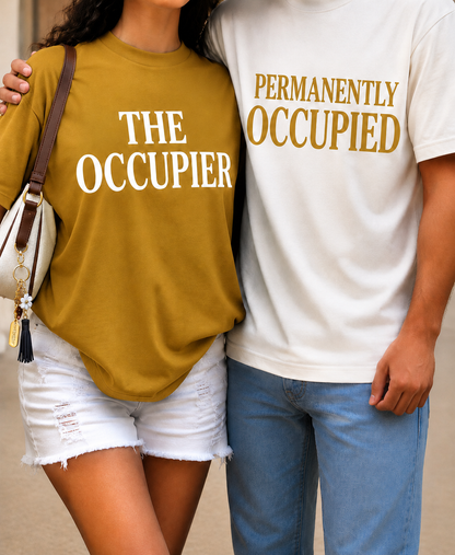 OVERSIZED PERMANETLY OCCUPIED T-SHIRT COMBO!
