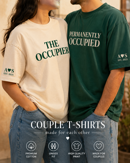 OVERSIZED PERMANETLY OCCUPIED T-SHIRT COMBO!
